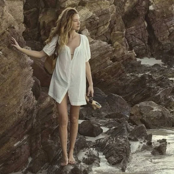 Doen Josette Dress in Salt - Picture 3 of 11